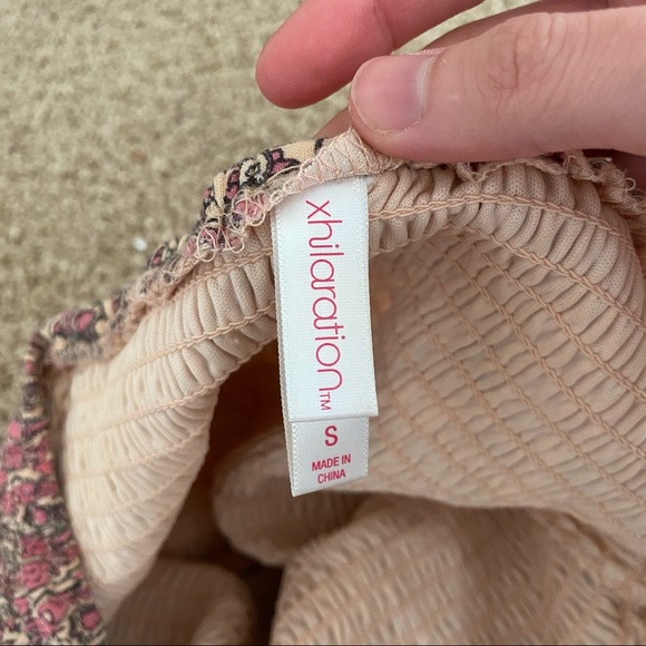 Smocked off the shoulder wide sleeve dress - Picture 4 of 4